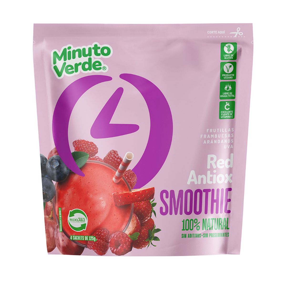 MINUTO VERDE - FRU CONGE RED ANTIOX  MINUTVERDE 500 G.