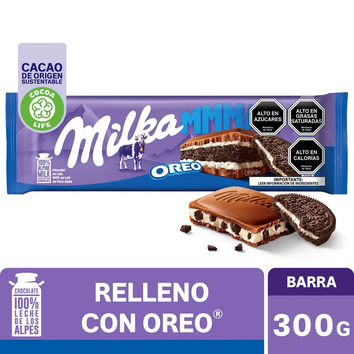 MILKA - CHOCOLATES OREO MILKA 300 GRS