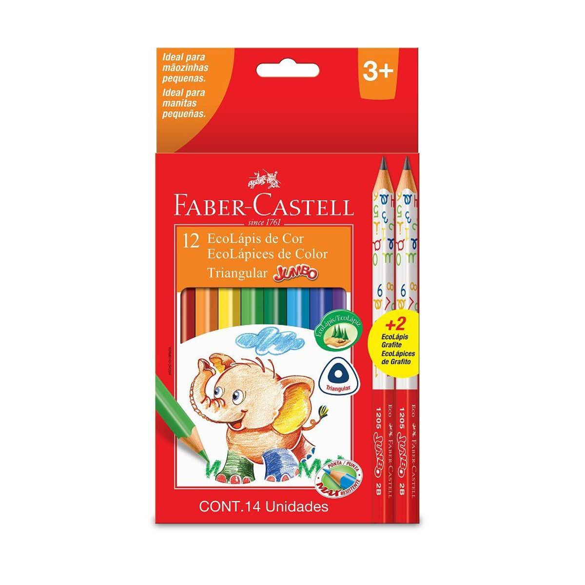  - Lápices 12 Colores Jumbo