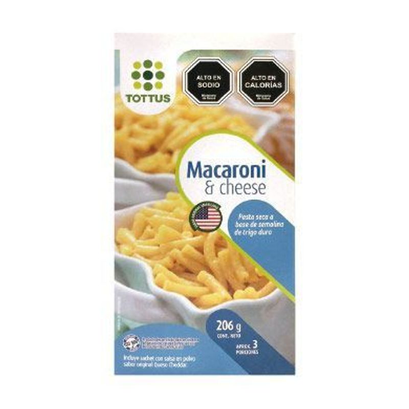  - MACARRON  QUESO  TOTTUS 206GR