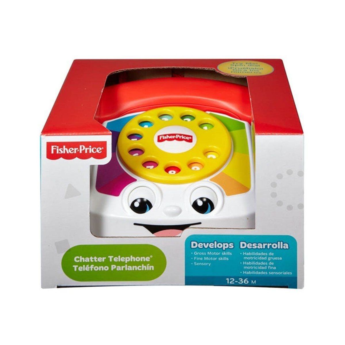FISHER PRICE - Juguete para bebés Fisher-Price Teléfono Parlanchín