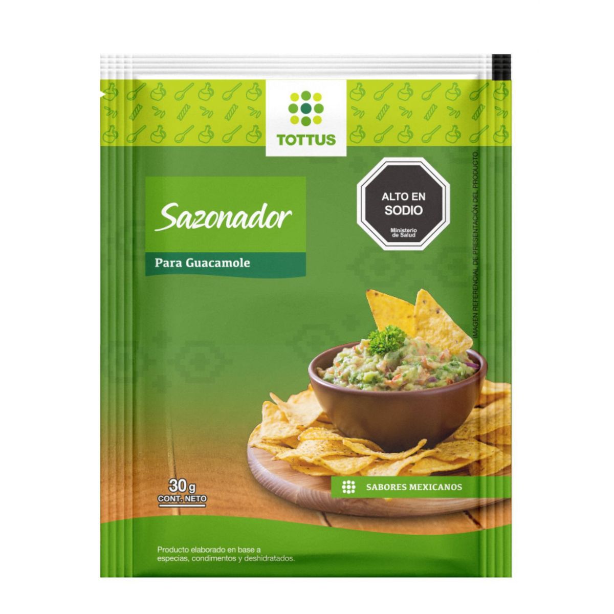 TOTTUS - SAZONADOR  GUACAMOLE  TOTTUS 30GR