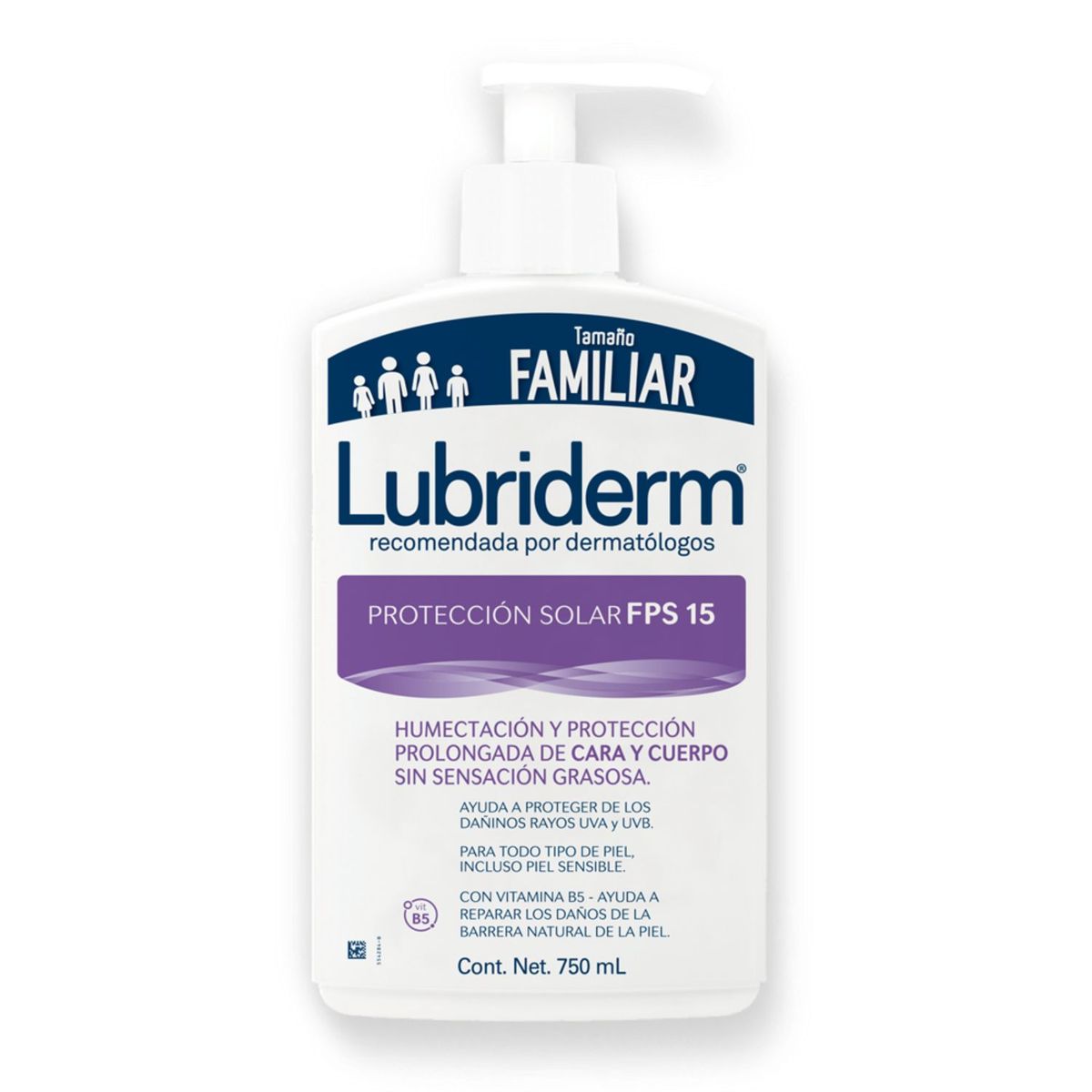 LUBRIDERM - Crema Corporal con Protector Solar UV 15 Lubriderm 750 ml