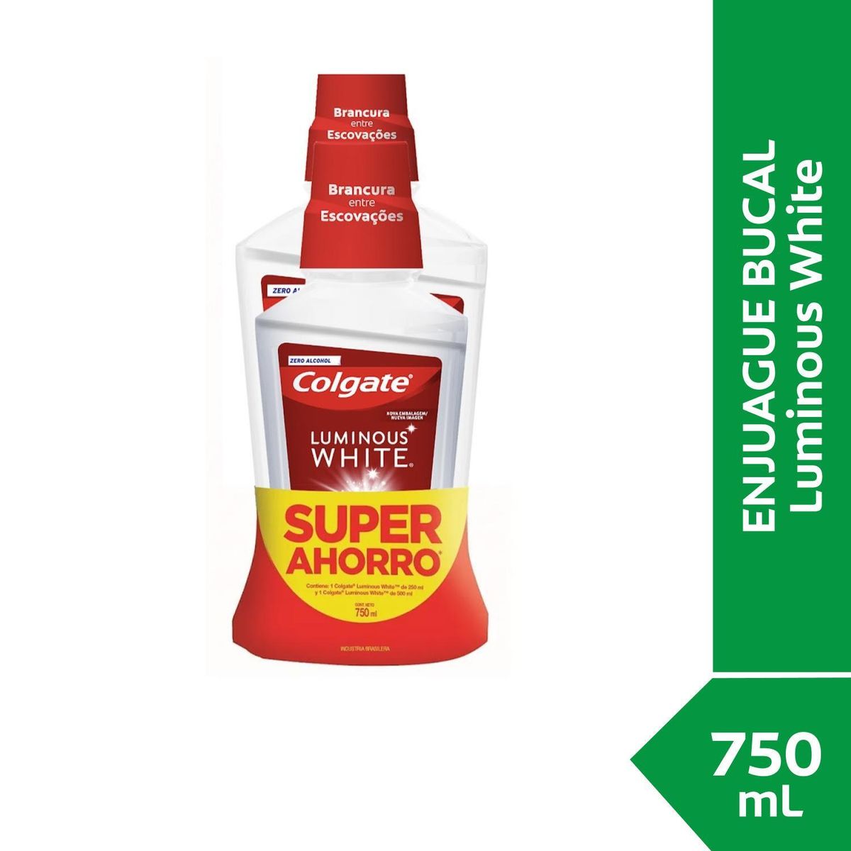 COLGATE - Enjuague Bucal Colgate Luminous White 500 ml