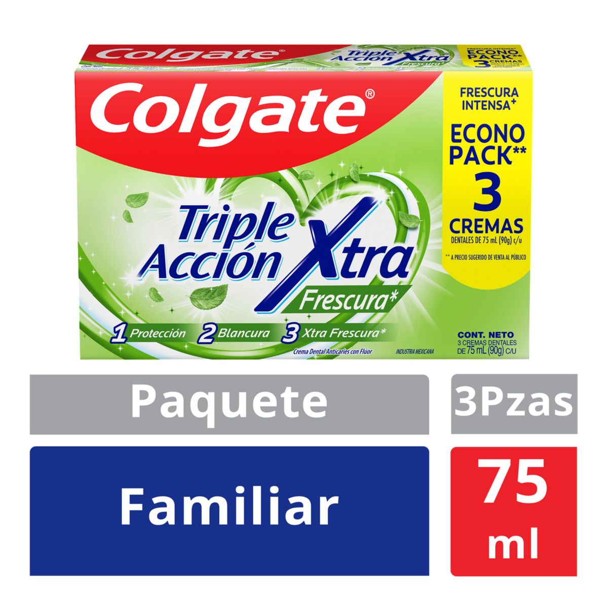 COLGATE - Pasta de Dientes Triple Acción Extra Frescura