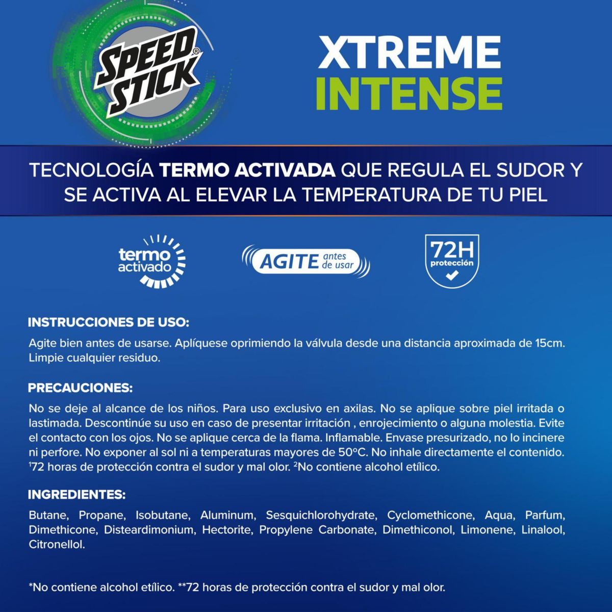 SPEED STICK - Desodorante 24/7 Xtreme Intense Spray