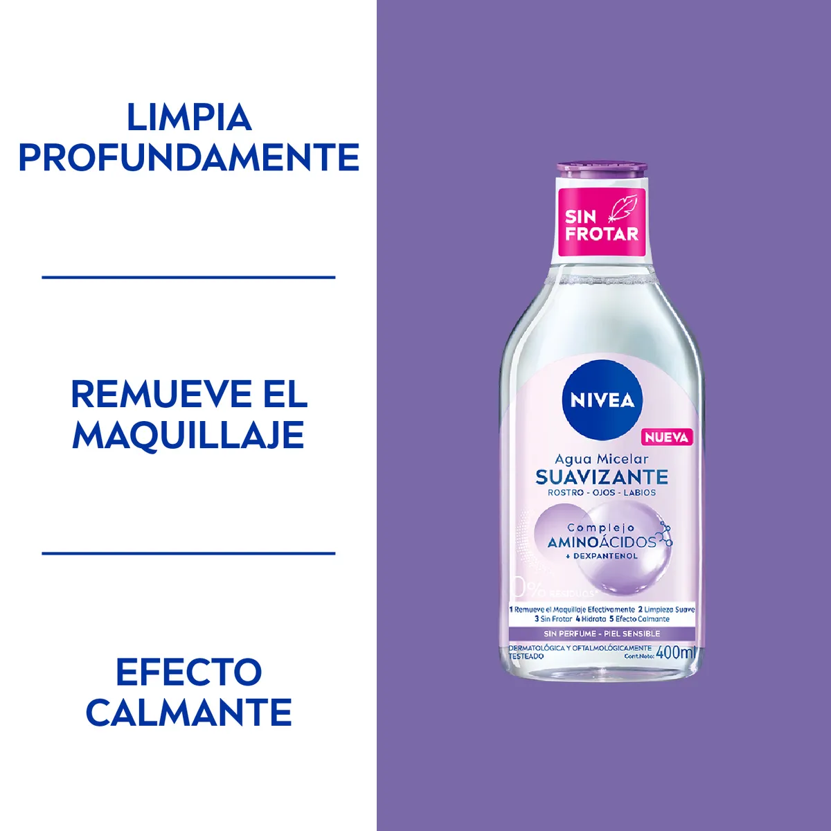 NIVEA - Loción Micelar 3 en 1 Piel Sensible