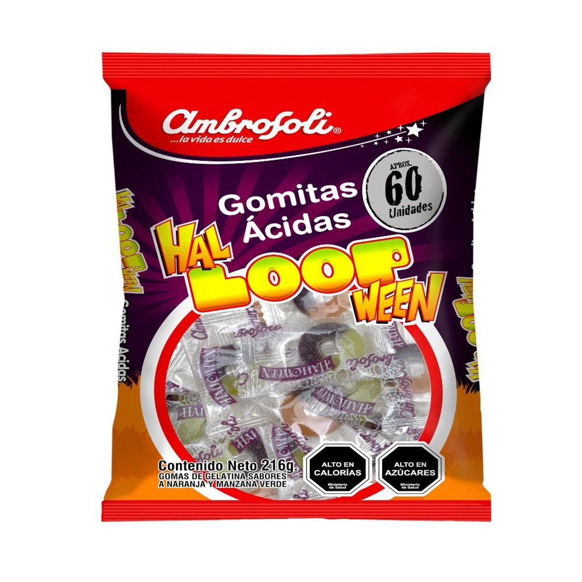 AMBROSOLI - GOMITAS AROS HALLOWEEN  AMBROSOLI 216 GR