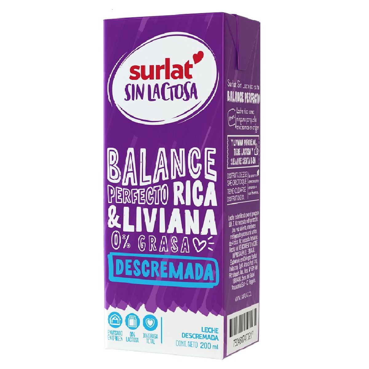 SURLAT - Leche Descremada Sin Lactosa