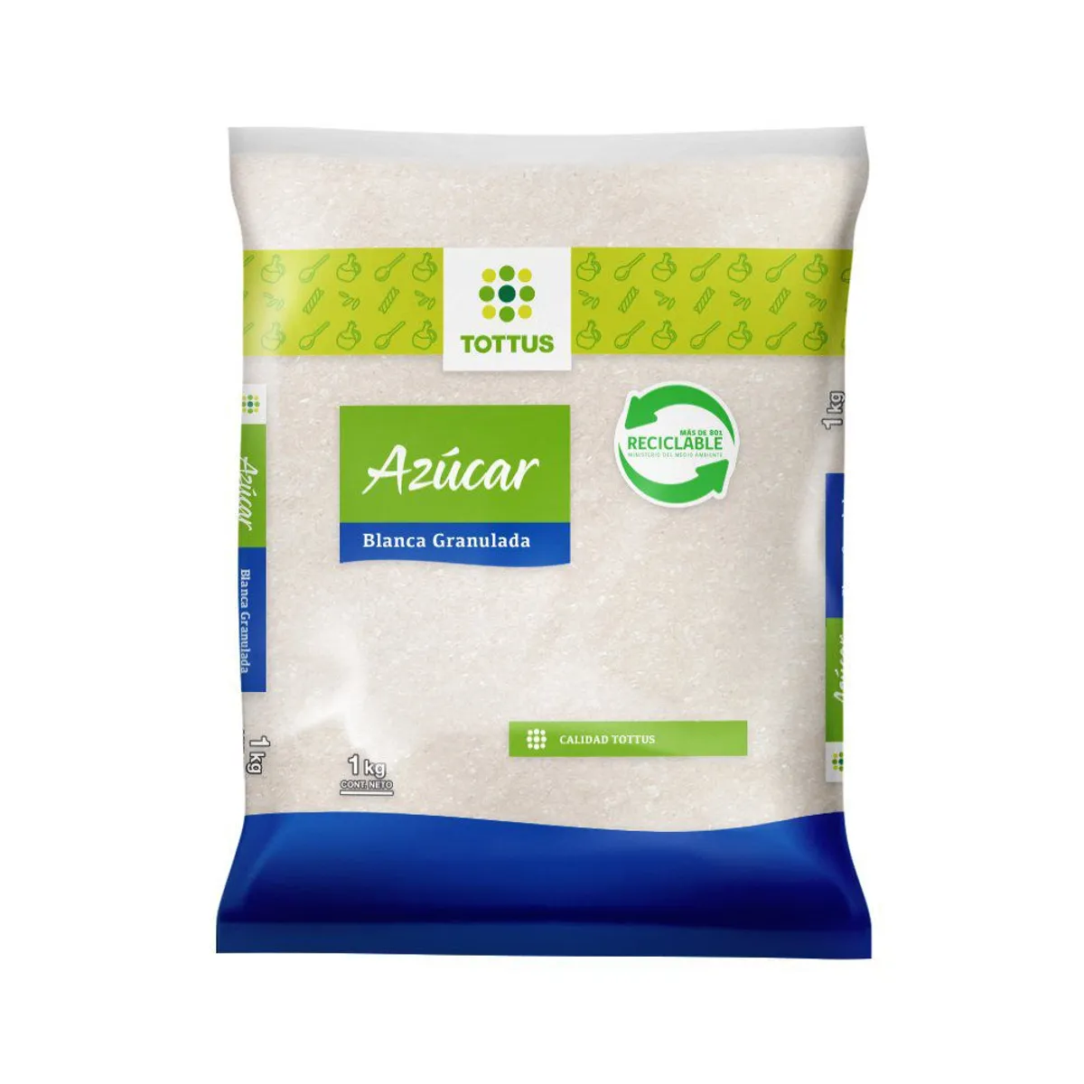 TOTTUS - Azúcar Blanca Granulada Tottus 1 Kg