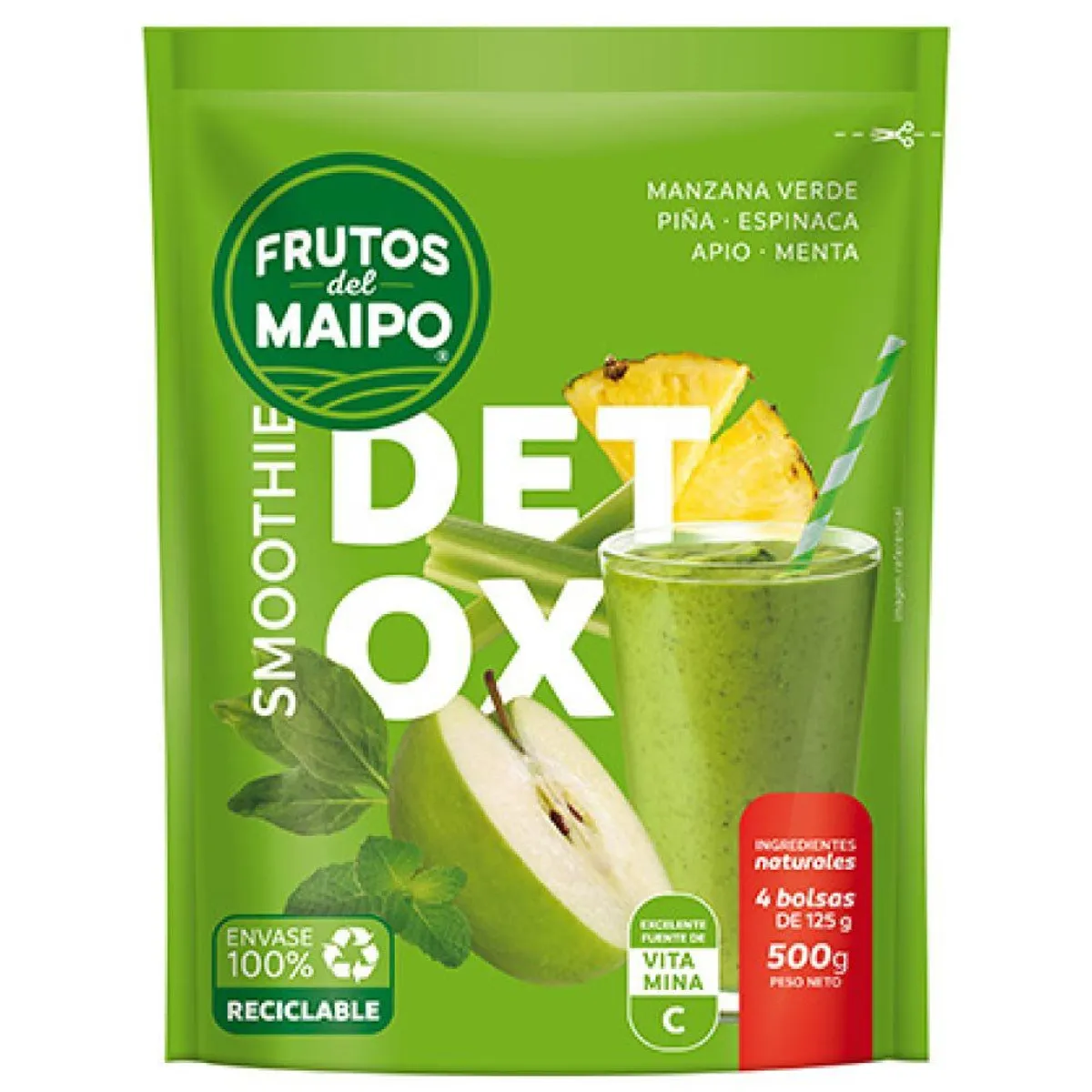 FRUTOS DEL MAIPO - Smoothie Congelado Mix Detox Frutos de Maipo 500 g