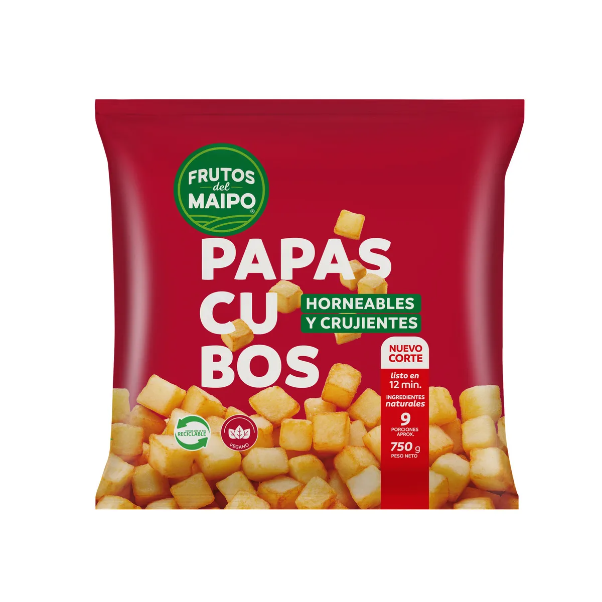 FRUTOS DEL MAIPO - Papas en Cubo Congeladas Frutos de Maipo 750 g