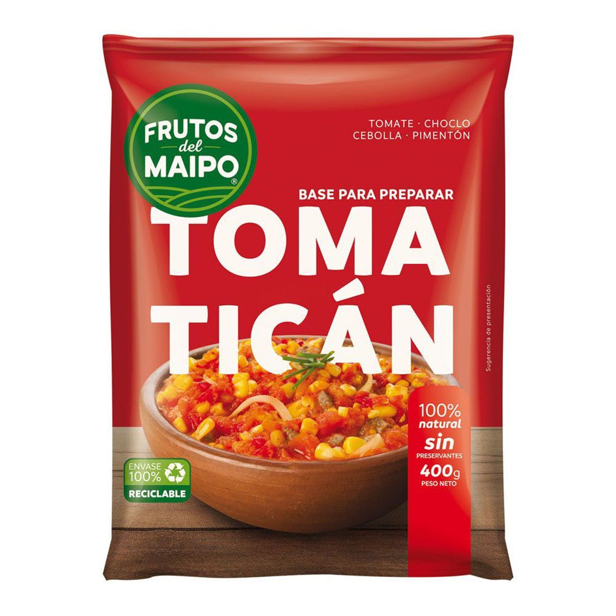 FRUTOS DEL MAIPO - Base para Tomaticán Congelado Frutos del Maipo 400 g