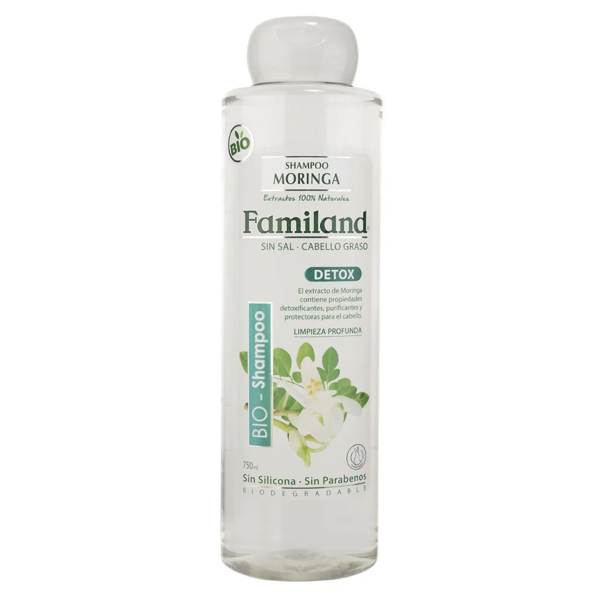 FAMILAND - Shampoo Moringa Sin Sal