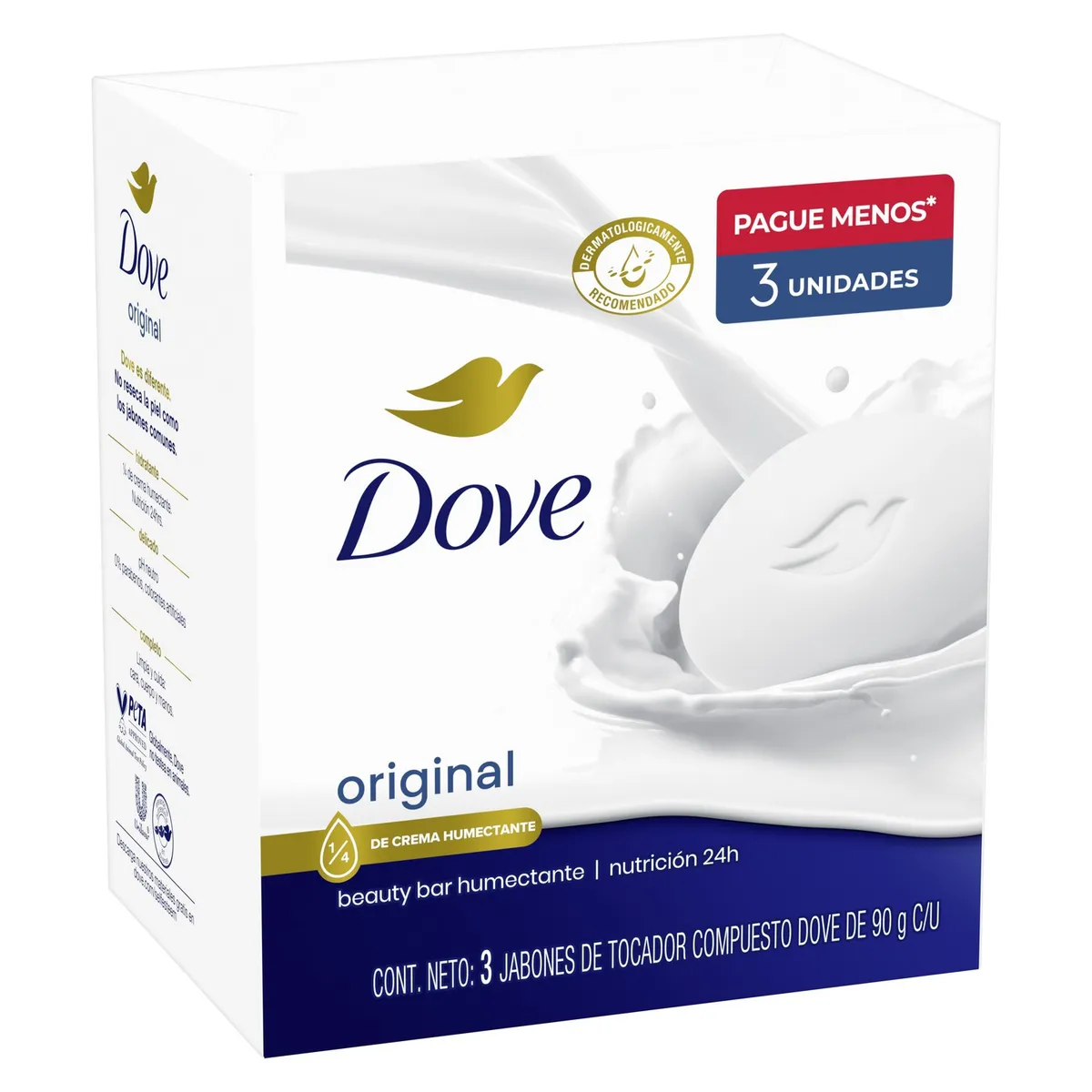 DOVE - Pack Jabón en Barra Dove Original 3 x 90 g