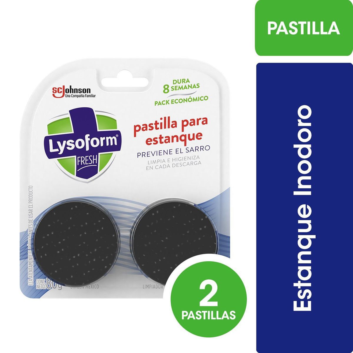 LYSOFORM - Pack Pastillas para Estanque Inodoro Lysoform 2 x 80 g
