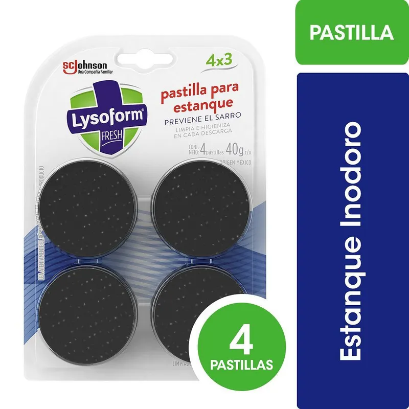 LYSOFORM - Pack Pastillas para Estanque Inodoro Lysoform 4 x 40 g