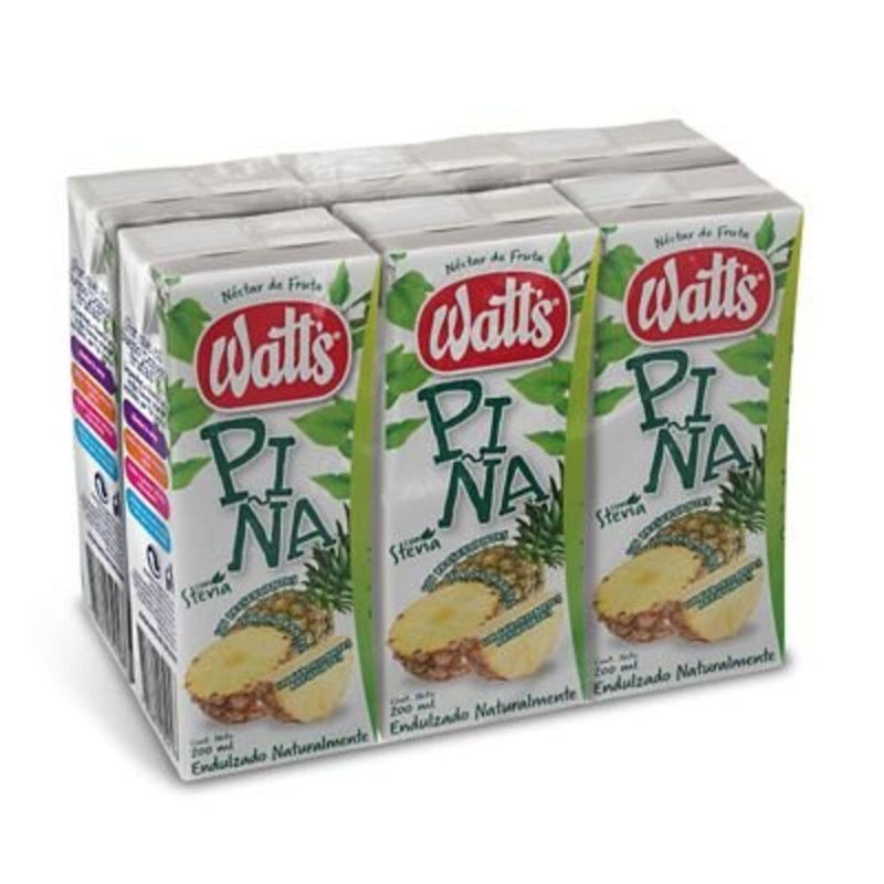 WATTS - Pack Néctar de Piña Watts 6 x 200 ml