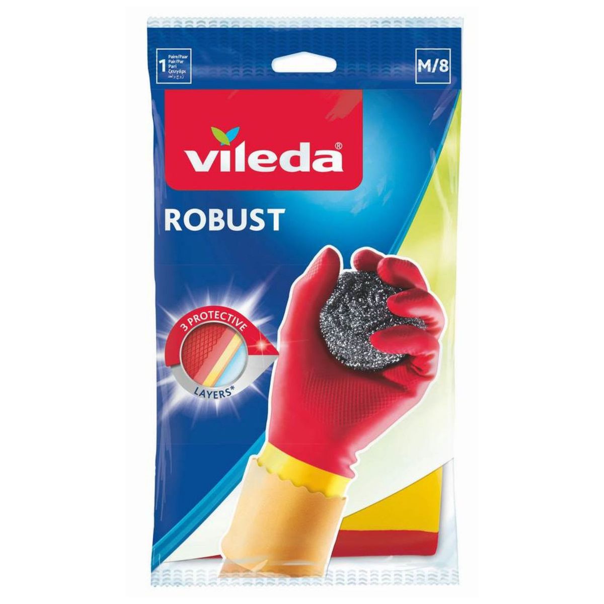 VILEDA - Guante Fuerte Vileda Talla M Un