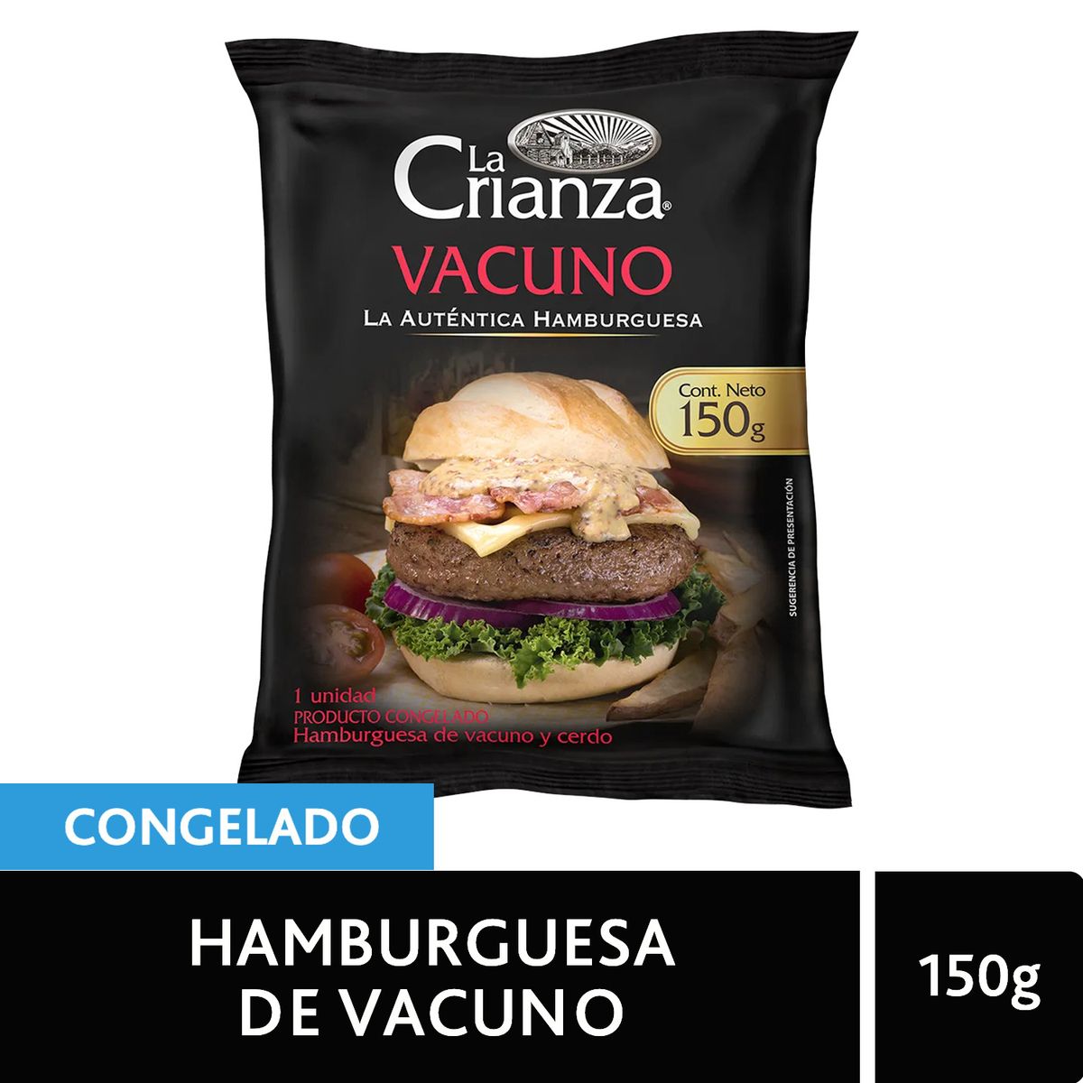 LA CRIANZA - Hamburguesa de Vacuno Premium La Crianza 150 g