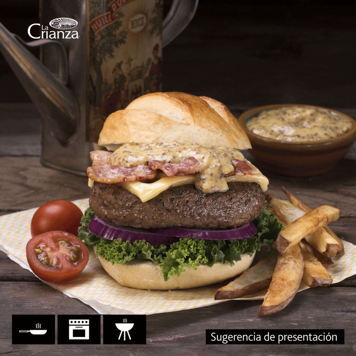 LA CRIANZA - Hamburguesa de Vacuno Premium La Crianza 150 g
