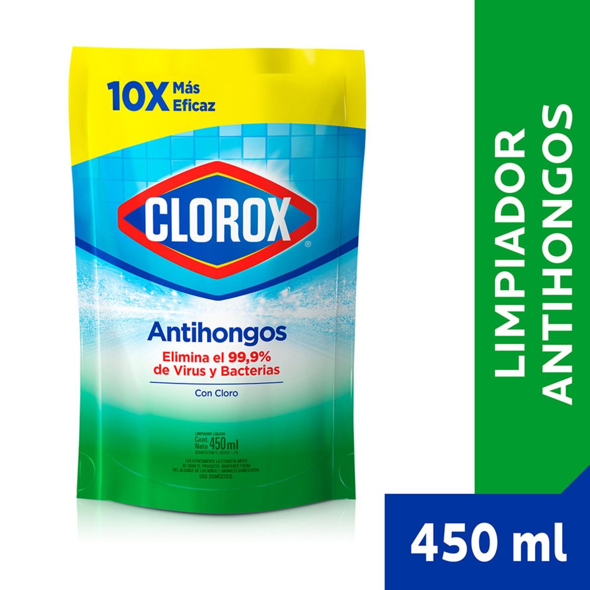 CLOROX - Repuesto Limpiador de Baño Clorox Antihongos 450 ml
