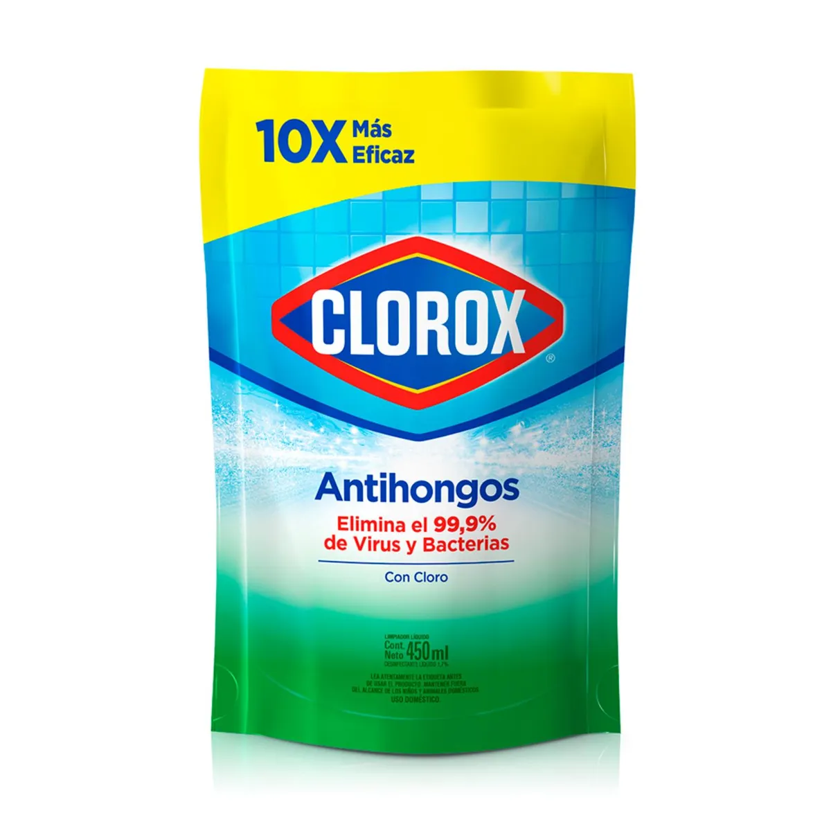 CLOROX - Repuesto Limpiador de Baño Clorox Antihongos 450 ml