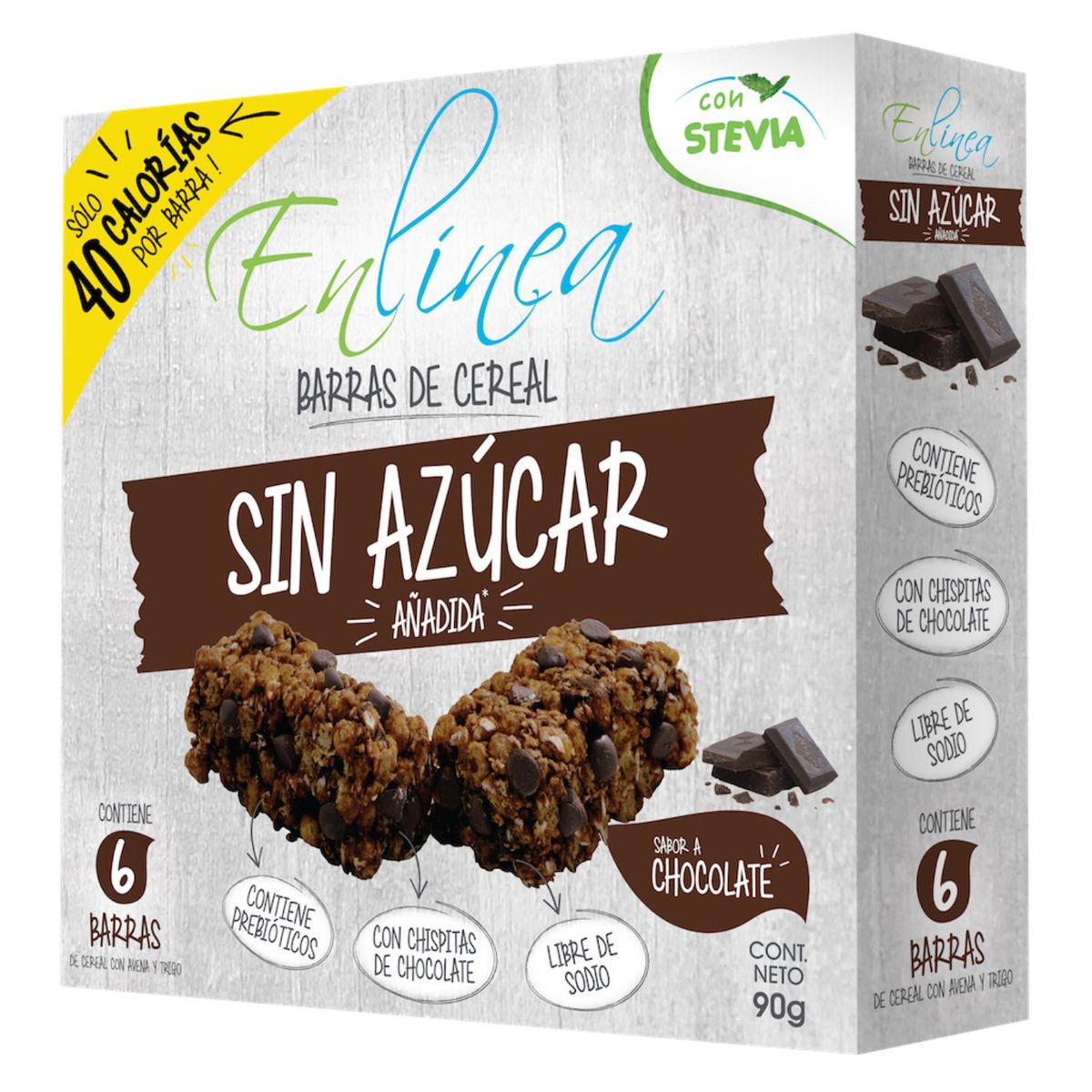 EN LINEA - Barra Cereal Chocolate Sin Azúcar Añadida