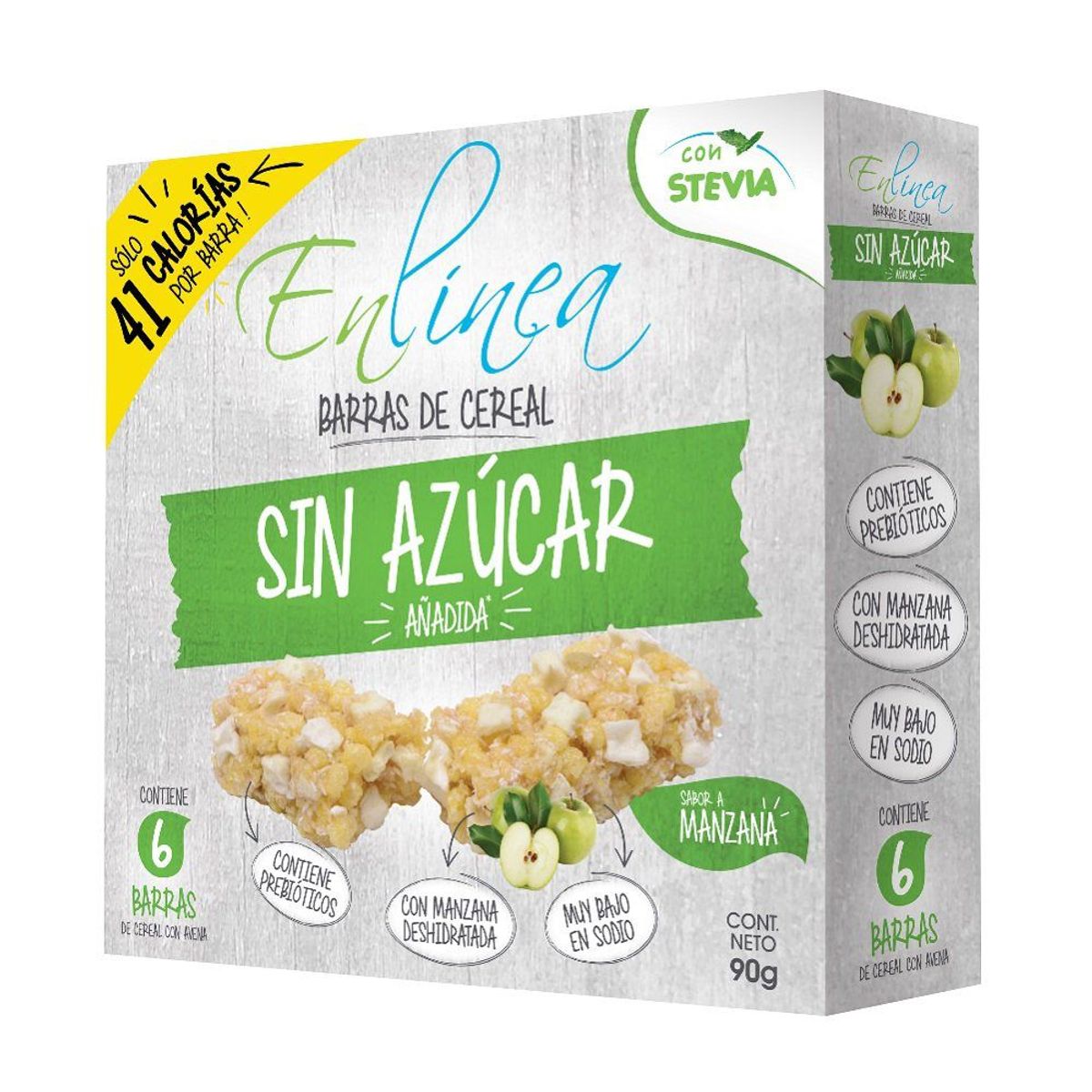 EN LINEA - Barra Cereal Manzana Canela Sin Azúcar Añadida
