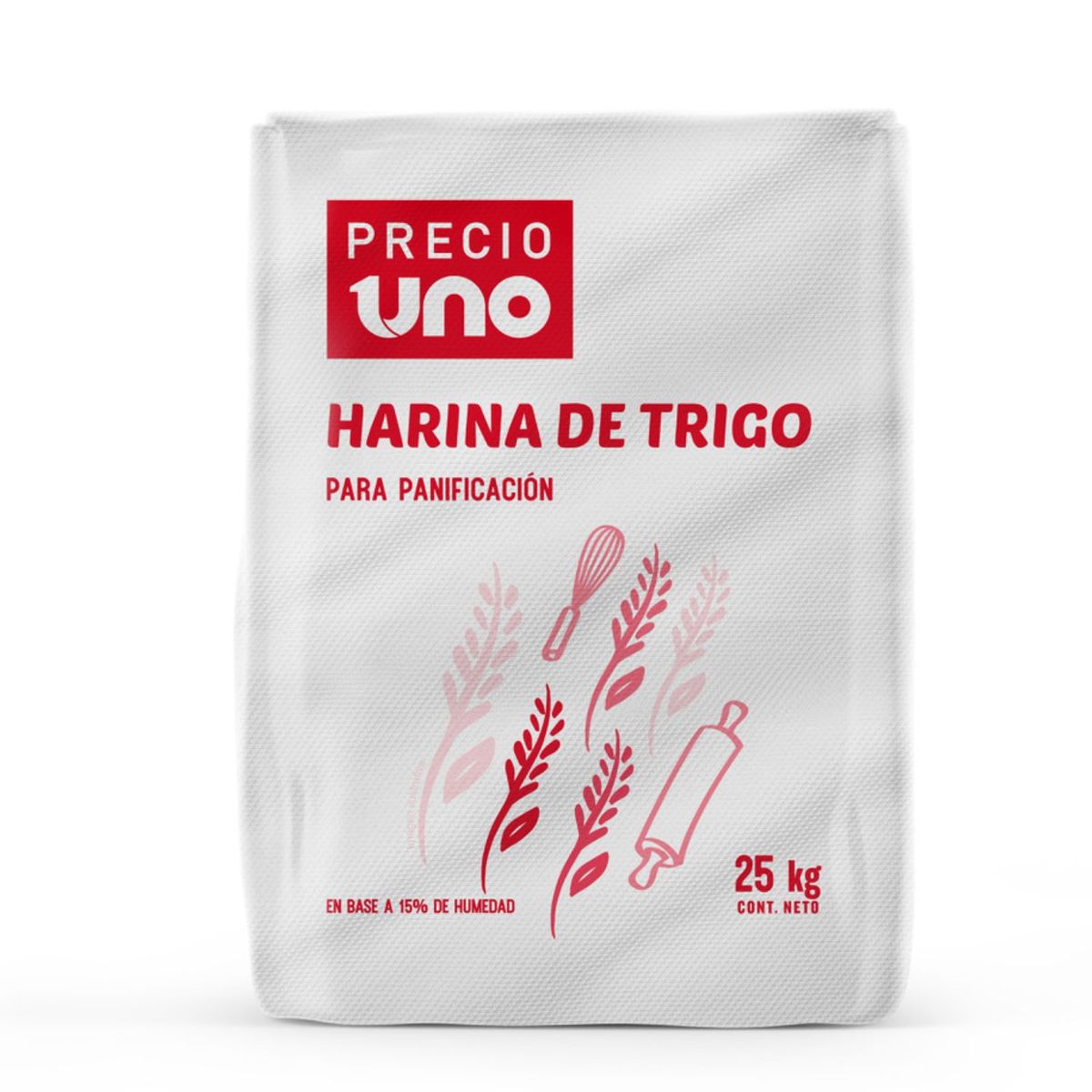 PRECIO UNO - Harina de Trigo Para Panificación Precio Uno 25 Kg