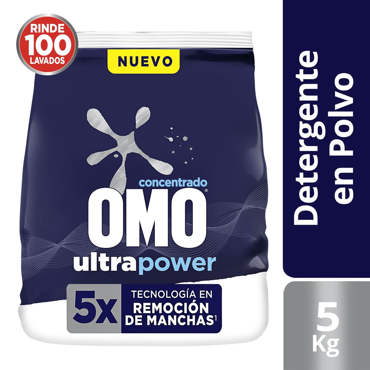 OMO - Detergente Polvo Concentrado Ultra Power Omo 5 kg