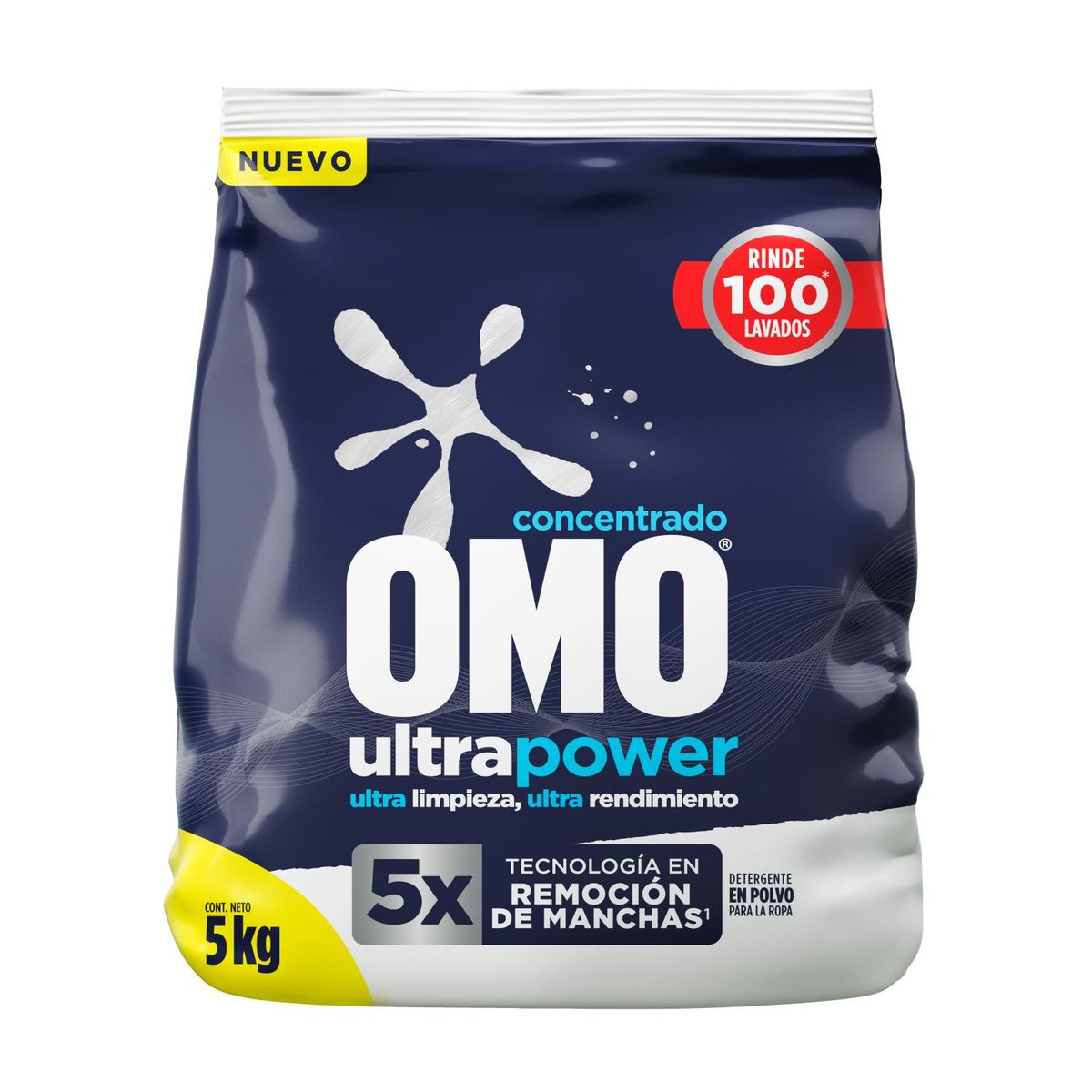 OMO - Detergente Polvo Concentrado Ultra Power Omo 5 kg