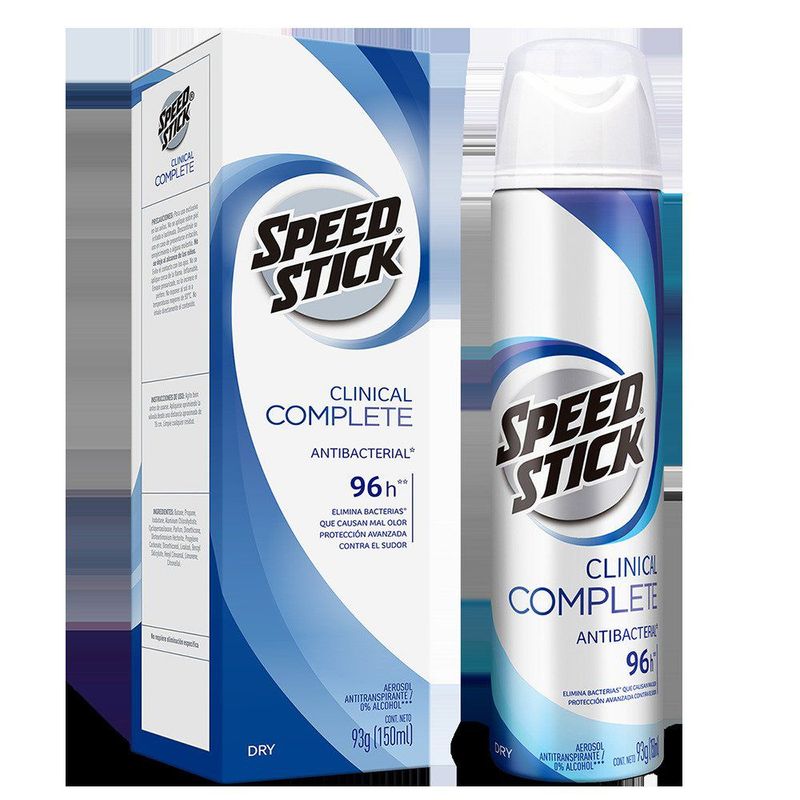 SPEED STICK - Desodorante en Spray Speed Stick Clinical Complete Dry 93 g