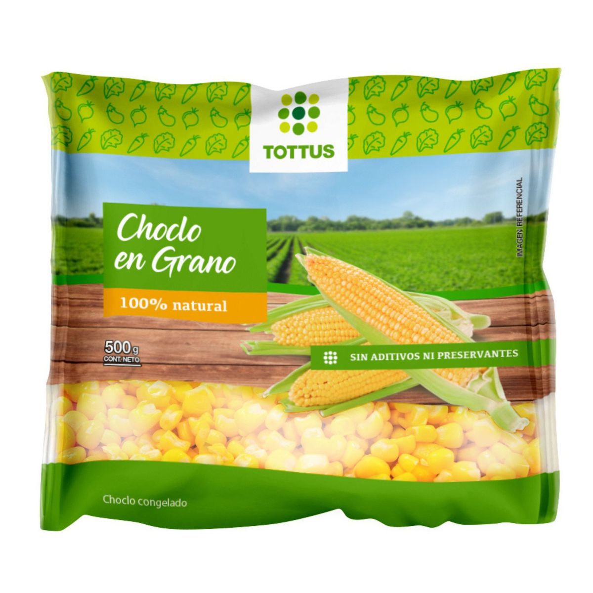 TOTTUS - Choclo en Granos Congelado Tottus 500 g