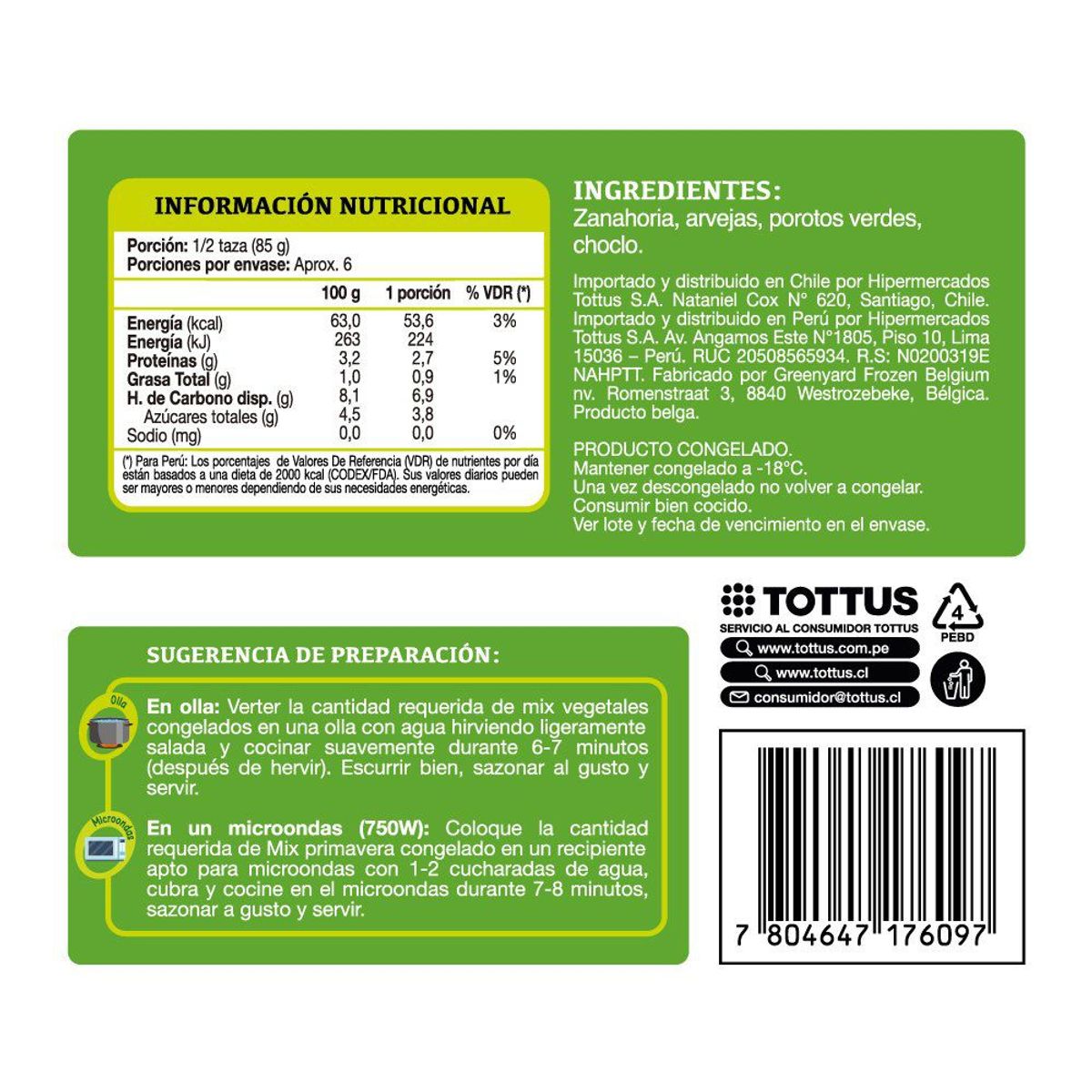 TOTTUS - Mix Primavera Congelada