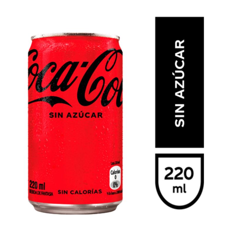 COCA COLA - BEBIDA LATA  COCA COLA ZERO 220 ML