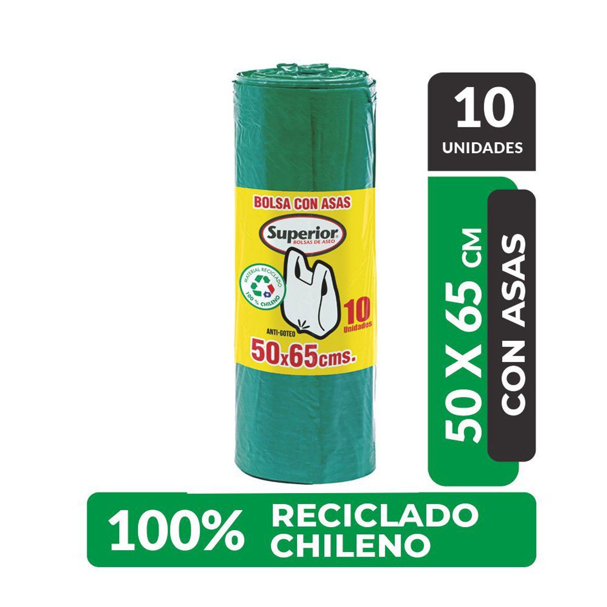 SUPERIOR - Bolsa de Basura Superior Chica 50 x 65 cms