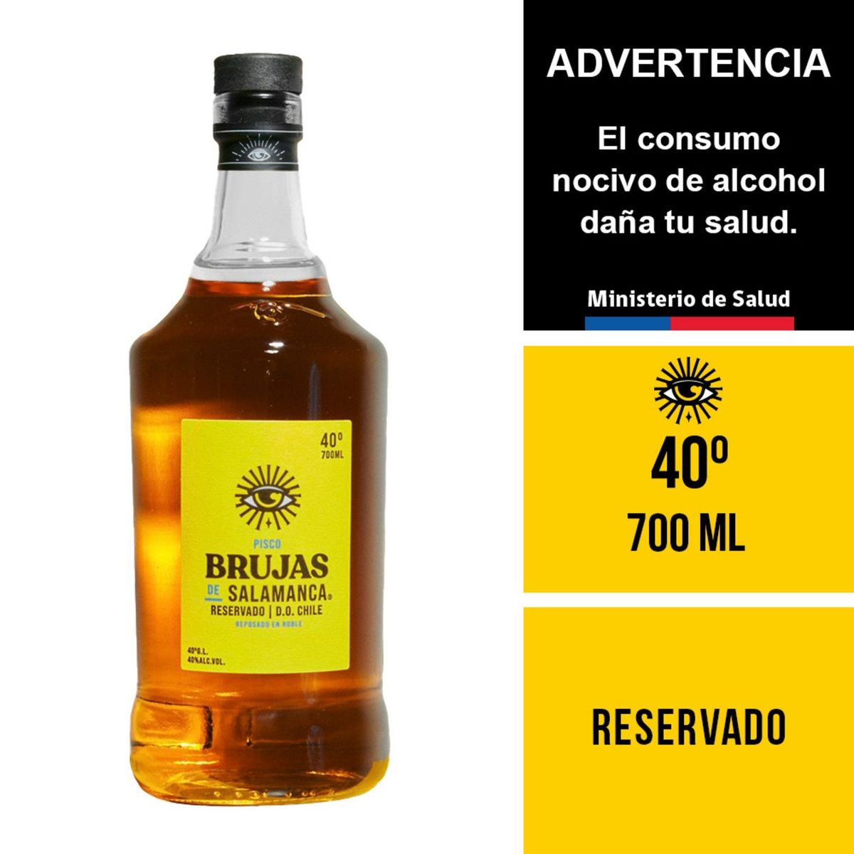 BRUJAS DE SALAMANCA - Pisco Brujas De Salamanca 40° Gl