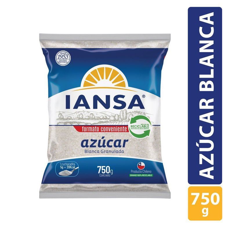 IANSA - AZUCAR GRANULADA IANSA 750 GR