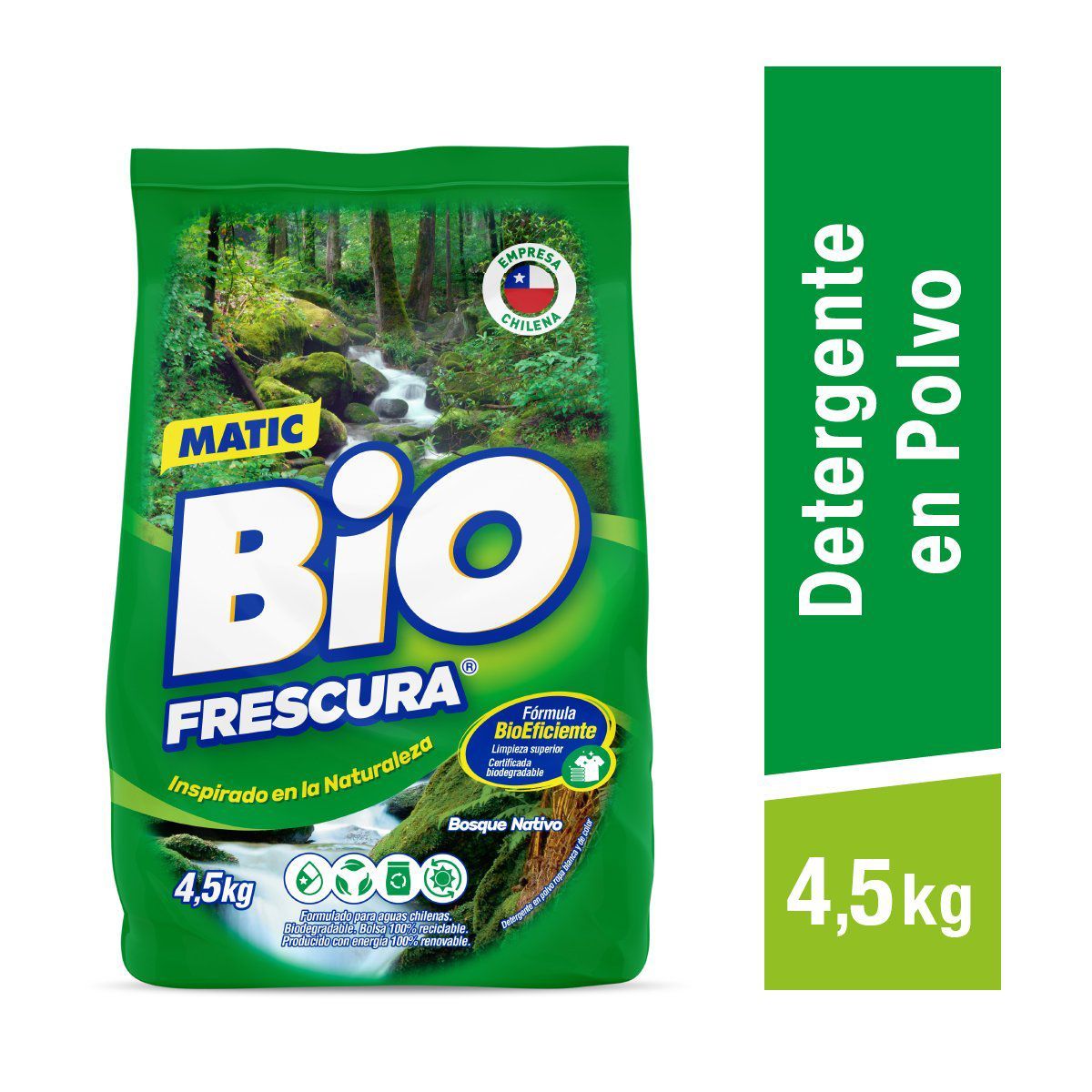 BIOFRESCURA - Detergente en Polvo Bosque Nativo Biofrescura 4.5 kg