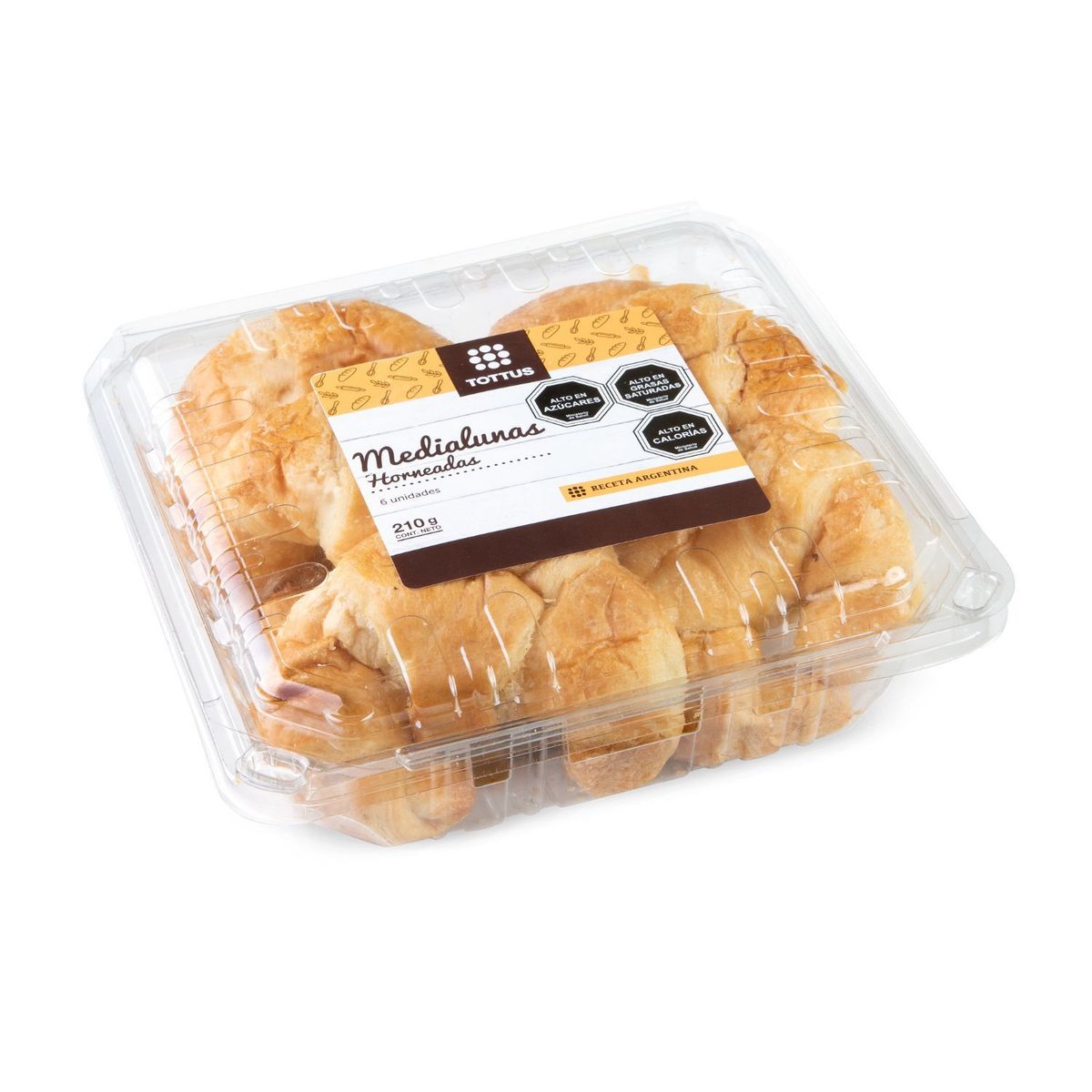 TOTTUS - Pack Medialunas Porteñas Tottus 6 Un