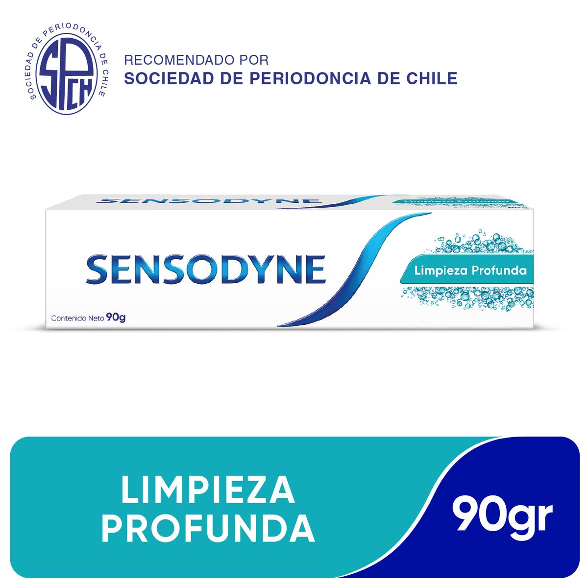 SENSODYNE - Pasta de Dientes Limpieza Profunda Sensodyne 90 g