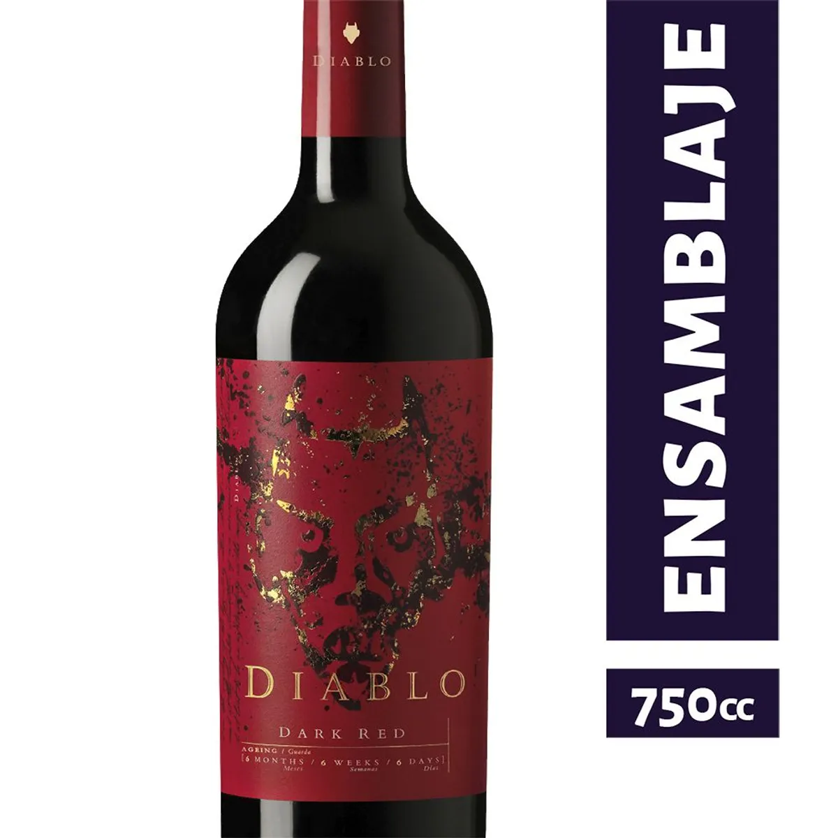 DIABLO - Vino Tinto Dark Red Diablo Gran Reserva 13.5° 750 cc