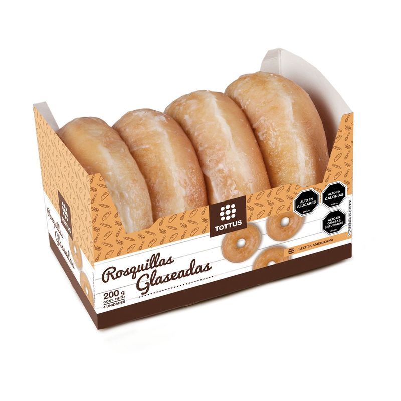 TOTTUS - Donuts Glaseadas Tottus 4 Un