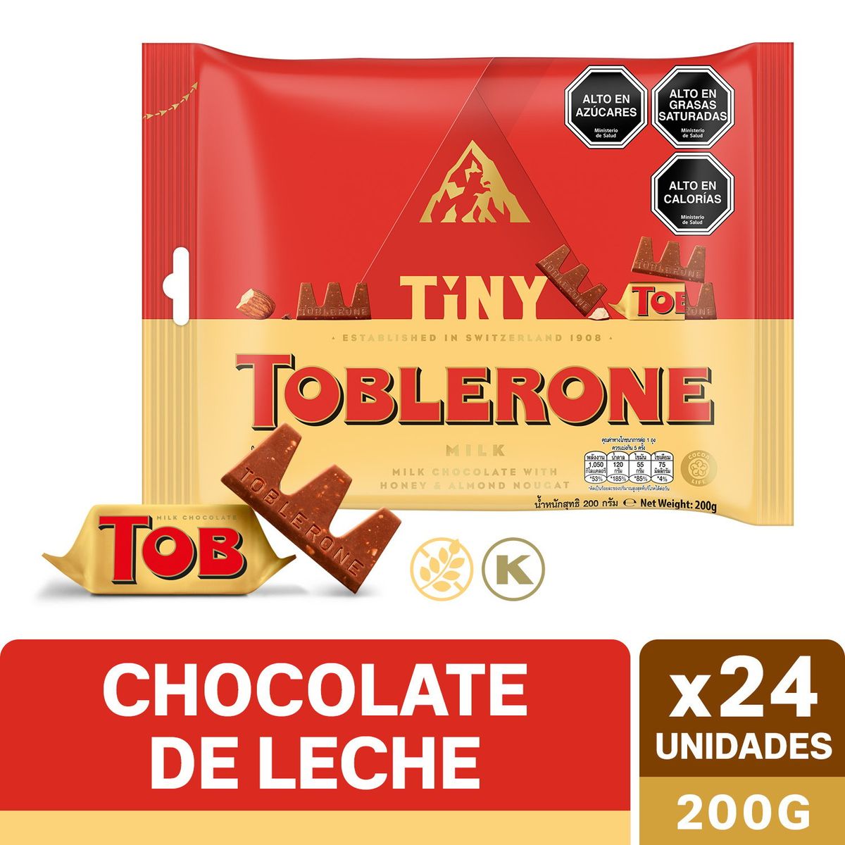 TOBLERONE - Pack Chocolate Mini Toblerone Mini 24 x 8.3 g