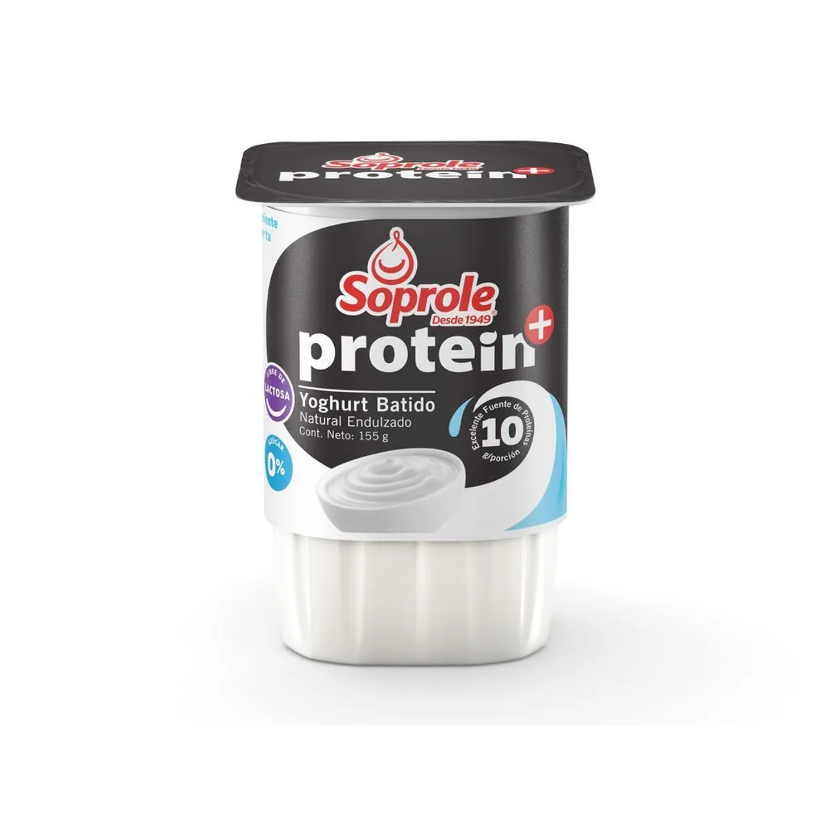 SOPROLE - Yoghurt Protein+ Sabor Natural Endulzado Soprole 155 g