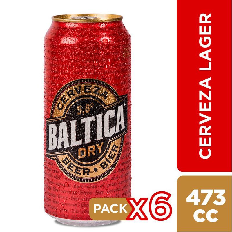 BALTICA - CERVEZA LAGER  BALTICA  0.473 6 PACK