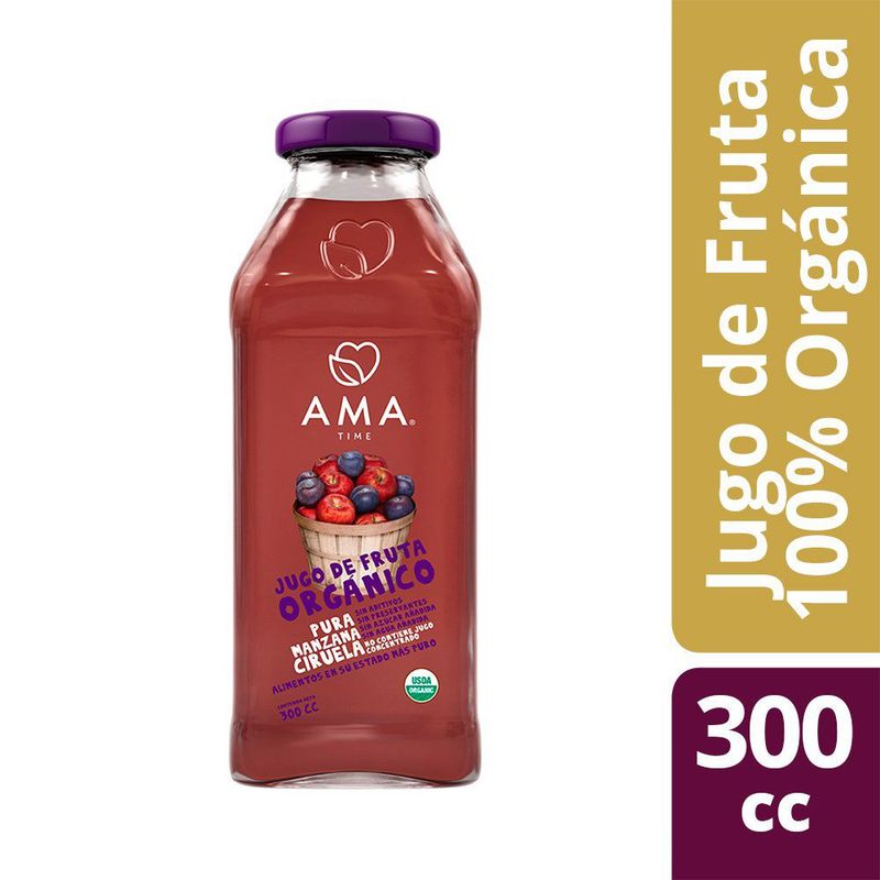 AMA - JUGOS MANZANA CIRUELA ORGANICO  AMA 300C