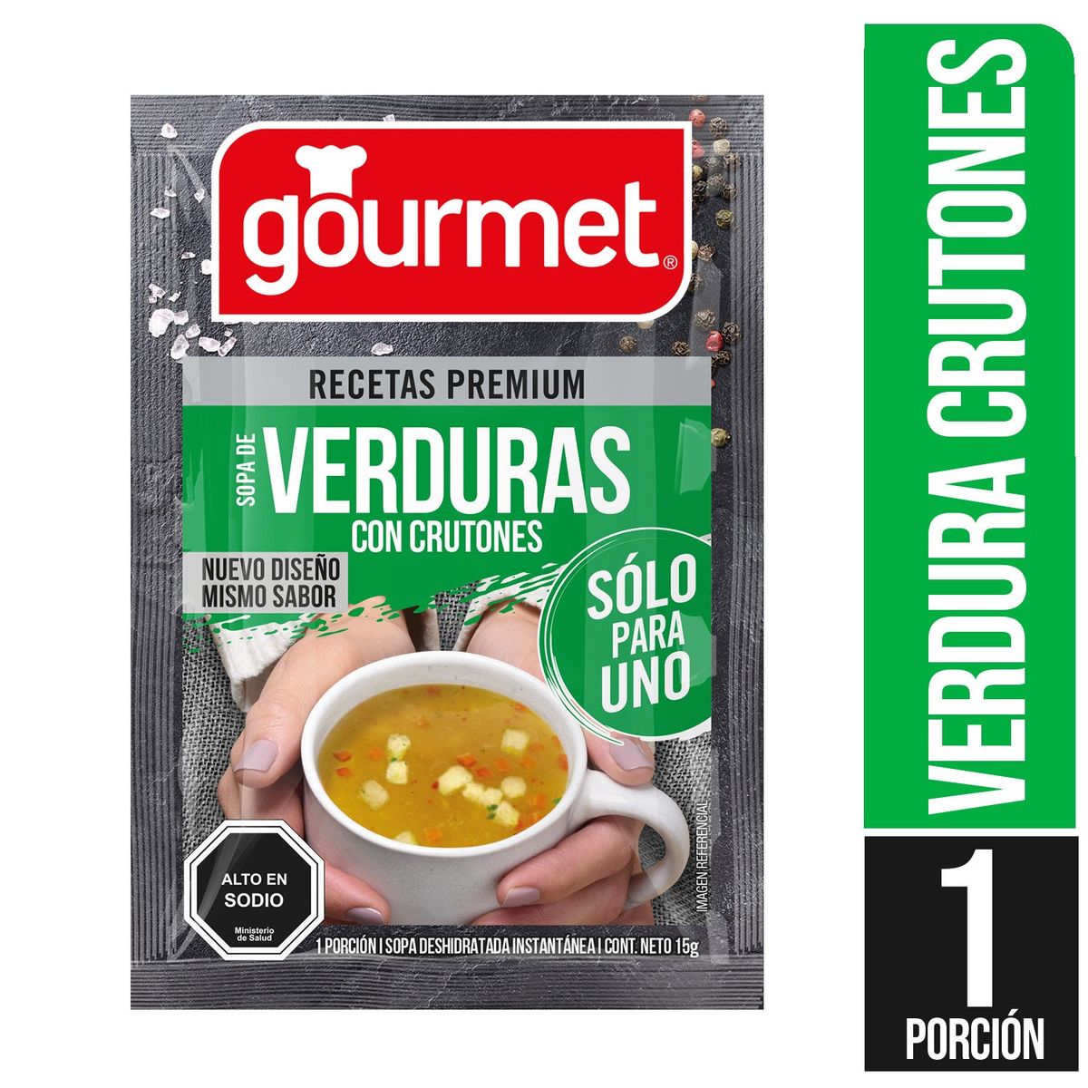 GOURMET - Sopa Verdura crutones Individual