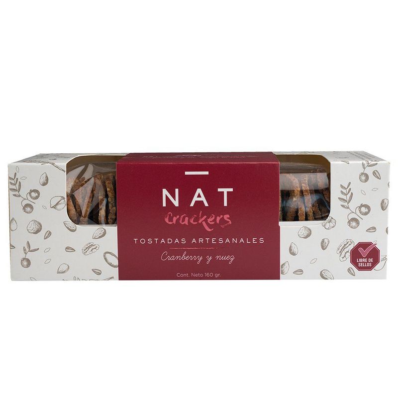 NAT CRACKERS - Crackers Cranb Nuez